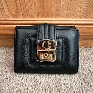 Marc By Marc Jacobs Black Wallet with Gold Accent